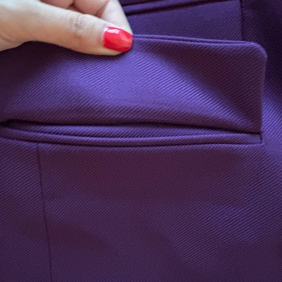 Banana Republic Lido Sculpted Wool Blazer Size 2 Deep Purple NWT - Picture 16 of 16